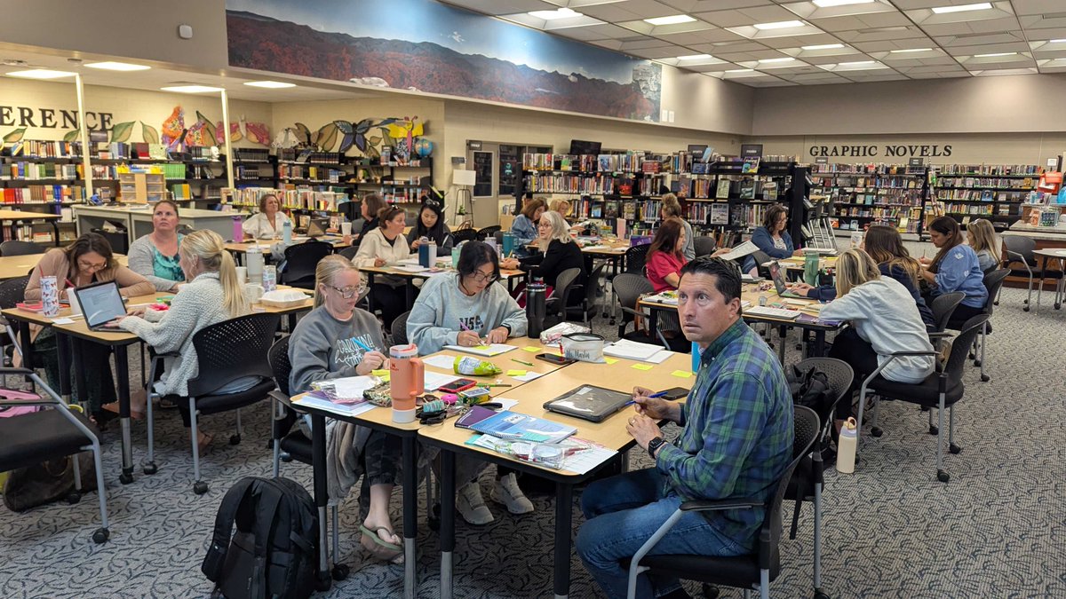 Pausing to reflect on learning throughout the day is helping these Lexington 1 SC teachers plan ways to build students' understanding of number lines in their classrooms next year.