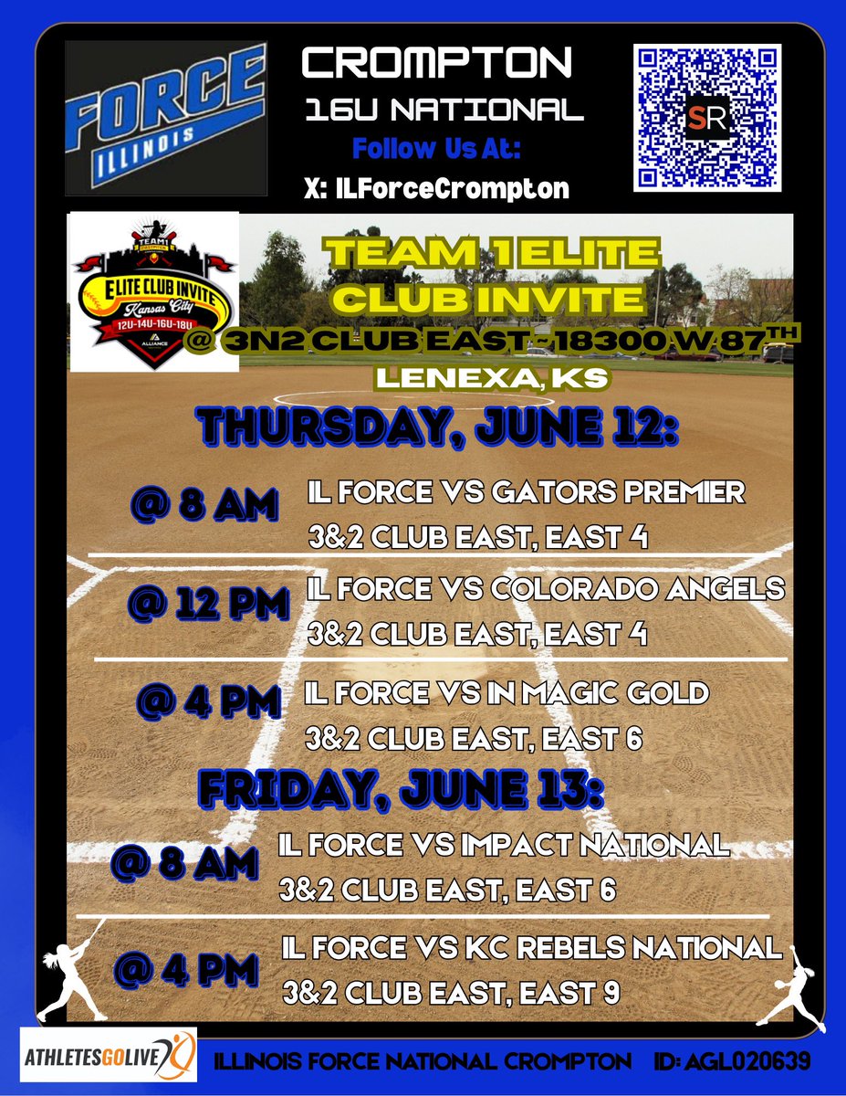 Emma Ray (@emmagogel1209) on Twitter photo Cant wait to finally be back on the field this weekend in Kansas city! Below is our schedule for Thursday and Friday. ๐๐ค<a href="/ILForceCrompton/">Illinois Force Crompton 16u National</a> <a href="/jalc_softball/">JALC Softball</a> <a href="/coach_orsburn/">Taylor Orsburn-Siefert</a> <a href="/BradleySoftball/">Bradley Softball</a> <a href="/SCCougsSoftball/">St. Charles CC Softball</a> <a href="/SEMOsoftball/">SEMO Softball</a> <a href="/coachwallensemo/">Bryan Wallen</a> <a href="/IlliniSB/">Illinois Softball</a> Cant wait to finally be back on the field this weekend in Kansas city! Below is our schedule for Thursday and Friday. ๐๐ค<a href="/ILForceCrompton/">Illinois Force Crompton 16u National</a> <a href="/jalc_softball/">JALC Softball</a> <a href="/coach_orsburn/">Taylor Orsburn-Siefert</a> <a href="/BradleySoftball/">Bradley Softball</a> <a href="/SCCougsSoftball/">St. Charles CC Softball</a> <a href="/SEMOsoftball/">SEMO Softball</a> <a href="/coachwallensemo/">Bryan Wallen</a> <a href="/IlliniSB/">Illinois Softball</a>