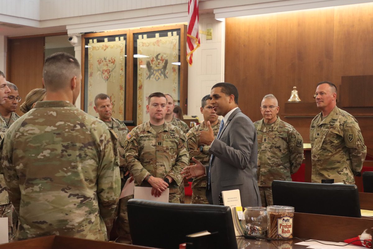 Representative Dante Pittman (@pittmanfornc) on Twitter photo Yesterday Soldiers and Airmen from the <a href="/NCNationalGuard/">NC National Guard</a> came to the General Assembly for their Operation Old North State. I was glad to show them around the House floor and talk a little about this year’s budget. Yesterday Soldiers and Airmen from the <a href="/NCNationalGuard/">NC National Guard</a> came to the General Assembly for their Operation Old North State. I was glad to show them around the House floor and talk a little about this year’s budget.