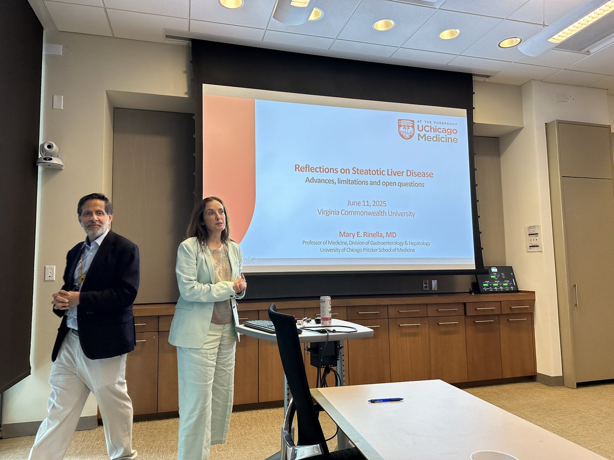 Juan Pablo (JP) Arab, MD (@juanpabloarab) on Twitter photo A real honor and pleasure to host Dr <a href="/marurinella/">Maru Rinella MD</a> at <a href="/VCU_Liver/">VCU Stravitz-Sanyal Institute for Liver Disease</a> who is delivering a brilliant and inspiring lecture in Steatotic Liver Disease… a very exciting field with opportunities to improve clinical care and research <a href="/ArunJSanyalVCU/">Arun J. Sanyal</a> <a href="/RichSterlingMD/">Richard Sterling</a> A real honor and pleasure to host Dr <a href="/marurinella/">Maru Rinella MD</a> at <a href="/VCU_Liver/">VCU Stravitz-Sanyal Institute for Liver Disease</a> who is delivering a brilliant and inspiring lecture in Steatotic Liver Disease… a very exciting field with opportunities to improve clinical care and research <a href="/ArunJSanyalVCU/">Arun J. Sanyal</a> <a href="/RichSterlingMD/">Richard Sterling</a>