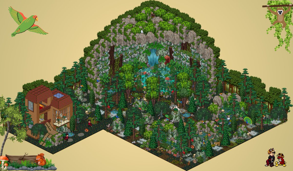 SaIemHabbo's tweet photo. The Brazilian forests. (The Amazon rainforest)🦊🛠️🏕️
Room Link: https://t.co/pzgJopUlN8
@Habbo
@HabboPTBR
@habbo_tr
@BubbleJuices
@HabboItalia
@SulakeIstanbul
@FUUSIO_TR
@FUUSIOco
@SulakeMorgana
@SulakeDominic
@SulakeJohno
@sulake
#Habbo #HabboBuild #BrazilParty https://t.co/95gkpVhioN
