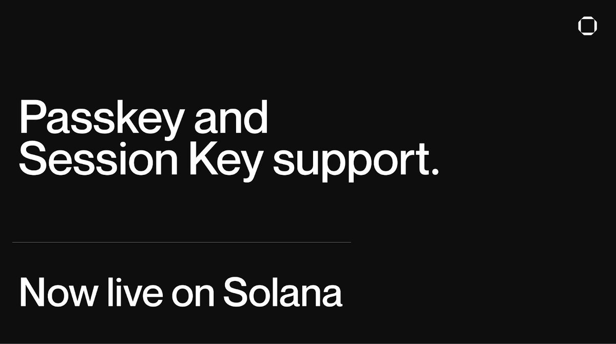 Native passkey and session key support is now live on <a href="/solana/">Solana</a>.

Both features will soon be available with the Smart Account API and Grid.

Here’s what this new functionality unlocks ↓