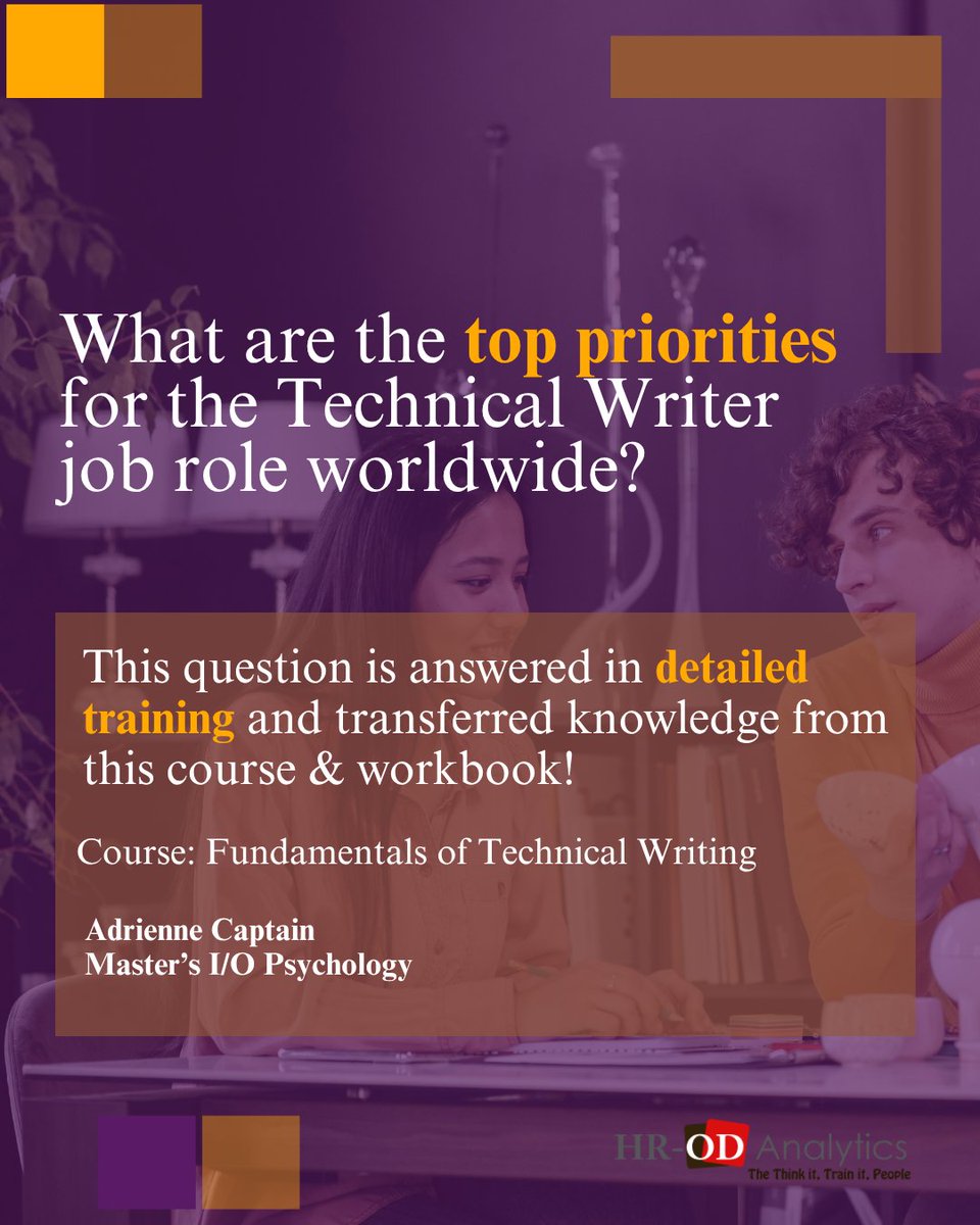 HRODAnalytics's tweet image. Amplify your skills and know-how with #technicalwriting training for job roles. Start here: adrienne-s-school-2b8a.thinkific.com/courses/fundam…
#TechReview #TechnicalInterview #SmallBiz #TechNews #Innovation #DITA #HR #IT #QueryTip #Design #Operations #Education #Technology #HigherEd