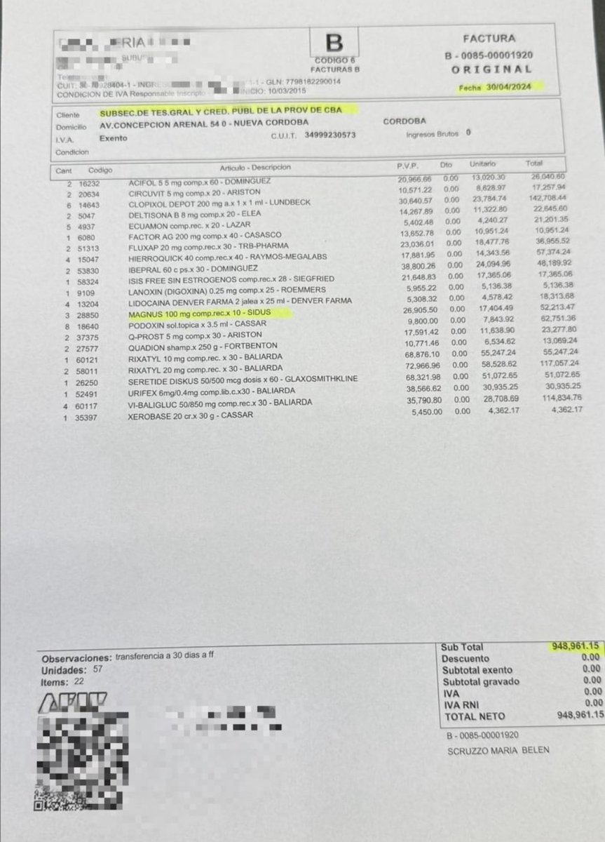 Parece que en el Gobierno de Córdoba, algunos  entendieron mal eso de que "Córdoba no para" y mandaron a comprar Magnus (popularmente conocido como viagra) para la disfunsión erectil.
No es joda, es escandaloso !!!!!
#LaIndustriaDelGastoPúblico
#SiguenGastandoDeLaNuestra
