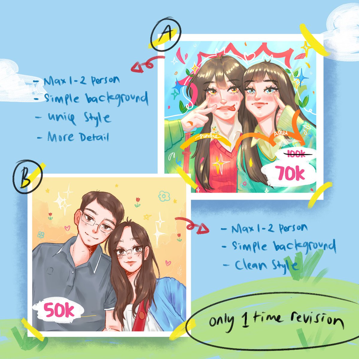 mintxsundae's tweet photo. HELLO ART-ENTHUSIAST ✨
After a long time finally im back and Open Commission 🤝🤝

(LIKE &amp; RT Highly Appreciate)🫶

tanya2 dulu boleh kakak 😍

#opencommission #artmoots #artwork #illustration #custom https://t.co/yto6VJ2S6D