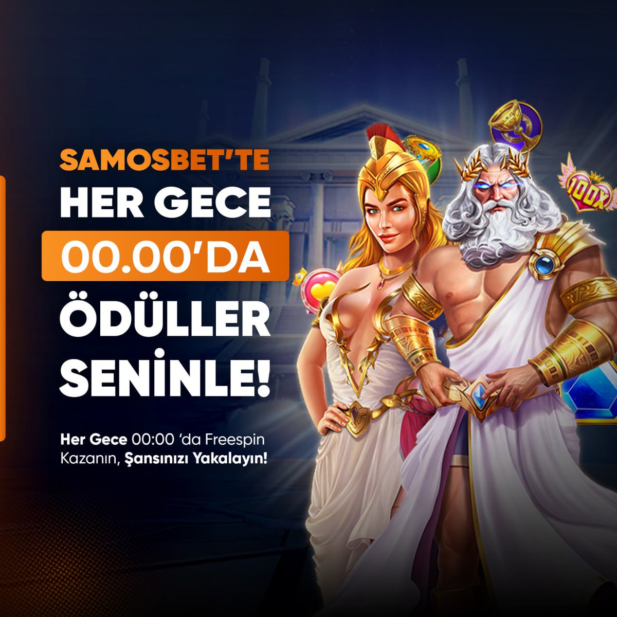 Samosbetsosyal's tweet photo. 🕞 Her gece 00:00’da bedava freespin fırsatı seni bekliyor! 🕞

🏆Şansını dene, çarpanları topla, büyük ödülleri kap! 🏆

💥 Gecenin yıldızı olmak için hemen katıl, kazanmaya başla! 💥

🔷 Güncel Giriş : https://t.co/Xbp79O98Kf https://t.co/F6aqnBrrsI