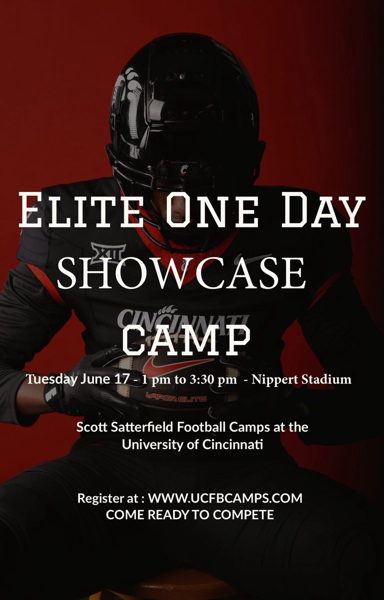 Sebastian Romo (DB) (@sebastianer08) on Twitter photo Thank you Coach Marotti and Coach McComis for inviting to to compete at camp!!
<a href="/TeamFullGorilla/">Team Full Gorilla</a> <a href="/GoBearcatsFB/">Cincinnati Football</a> <a href="/MitchMarotti/">Mitchell Marotti</a> @CameronMcComis <a href="/BrandonHuffman/">Brandon Huffman</a> <a href="/CoachSattUC/">Coach Satterfield</a> <a href="/TysonVeidt/">Tyson Veidt</a> Thank you Coach Marotti and Coach McComis for inviting to to compete at camp!!
<a href="/TeamFullGorilla/">Team Full Gorilla</a> <a href="/GoBearcatsFB/">Cincinnati Football</a> <a href="/MitchMarotti/">Mitchell Marotti</a> @CameronMcComis <a href="/BrandonHuffman/">Brandon Huffman</a> <a href="/CoachSattUC/">Coach Satterfield</a> <a href="/TysonVeidt/">Tyson Veidt</a>