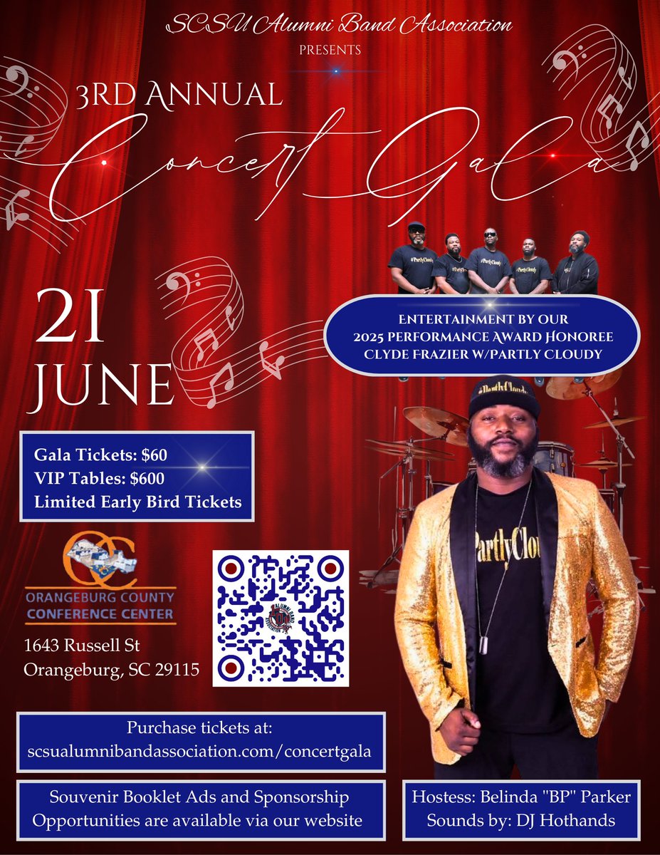 Reminder: SC State Alumni Band Scholarship Gala- June 21, 2025 - mailchi.mp/ca4ee2dc5059/s…