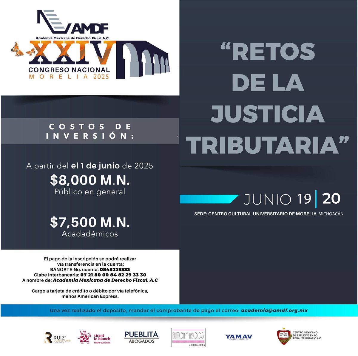 Faltan pocos días para el Congreso de la <a href="/AMDF4/">AMDF</a>

En una semana estaremos en Morelia debatiendo los retos de la justicia tributaria, con personas expertas y referentes en materia fiscal.

¿Ya te inscribiste?