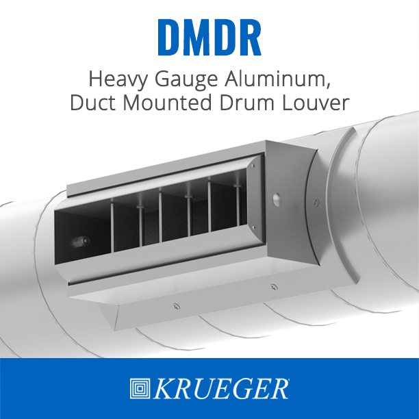 Looking for a duct mounted solution? Krueger’s DMDR might be the answer! Featuring a curved frame, single or split vanes, and a number of size and color options, it offers the functionality you need with the aesthetics you require. ow.ly/iCYv50Rkgqo #hvac