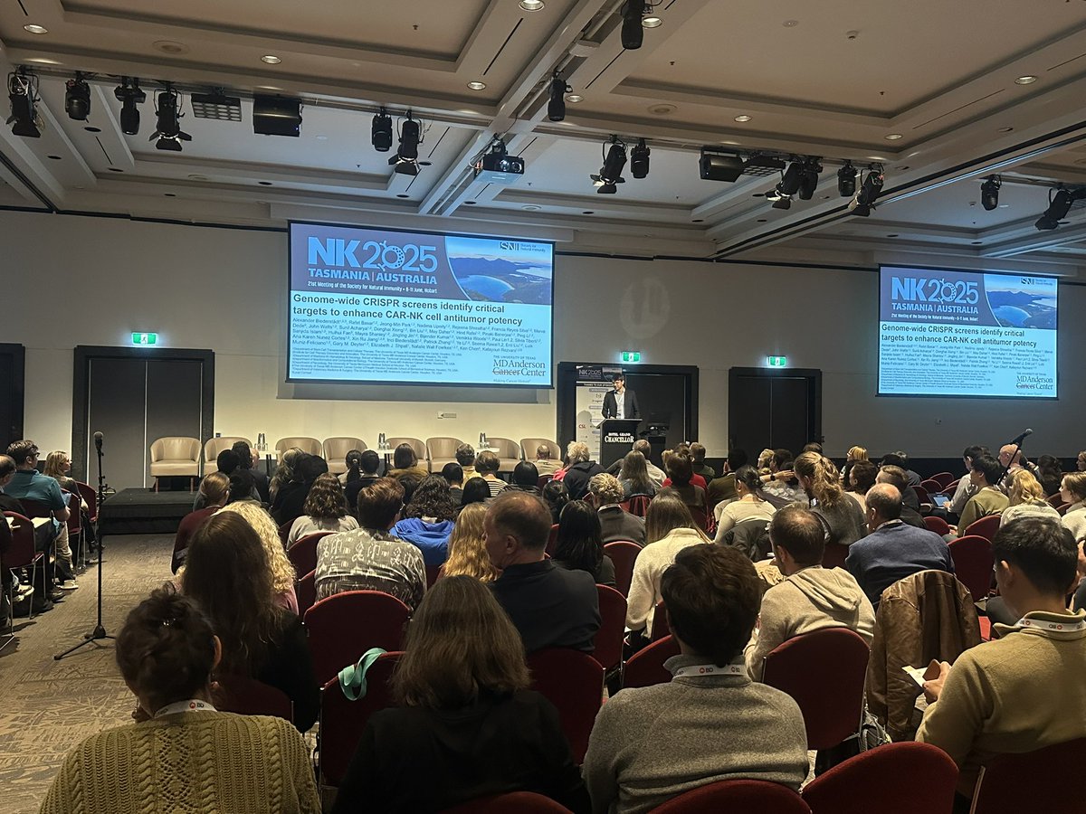 Alexander Biederstädt, MD (@abiederstadt_md) on Twitter photo Back from an amazing #NK2025! 🧬✨ Honored to present our work on genome-wide CRISPR screens to boost CAR-NK cell potency💥Immensely grateful to my incredible mentor, <a href="/lab_rezvani/">Katy Rezvani, M.D., Ph.D</a> 🙏🌟 for her support and to the #SocietyforNaturalImmunity for the travel award🙌 #NKcells #ACT Back from an amazing #NK2025! 🧬✨ Honored to present our work on genome-wide CRISPR screens to boost CAR-NK cell potency💥Immensely grateful to my incredible mentor, <a href="/lab_rezvani/">Katy Rezvani, M.D., Ph.D</a> 🙏🌟 for her support and to the #SocietyforNaturalImmunity for the travel award🙌 #NKcells #ACT