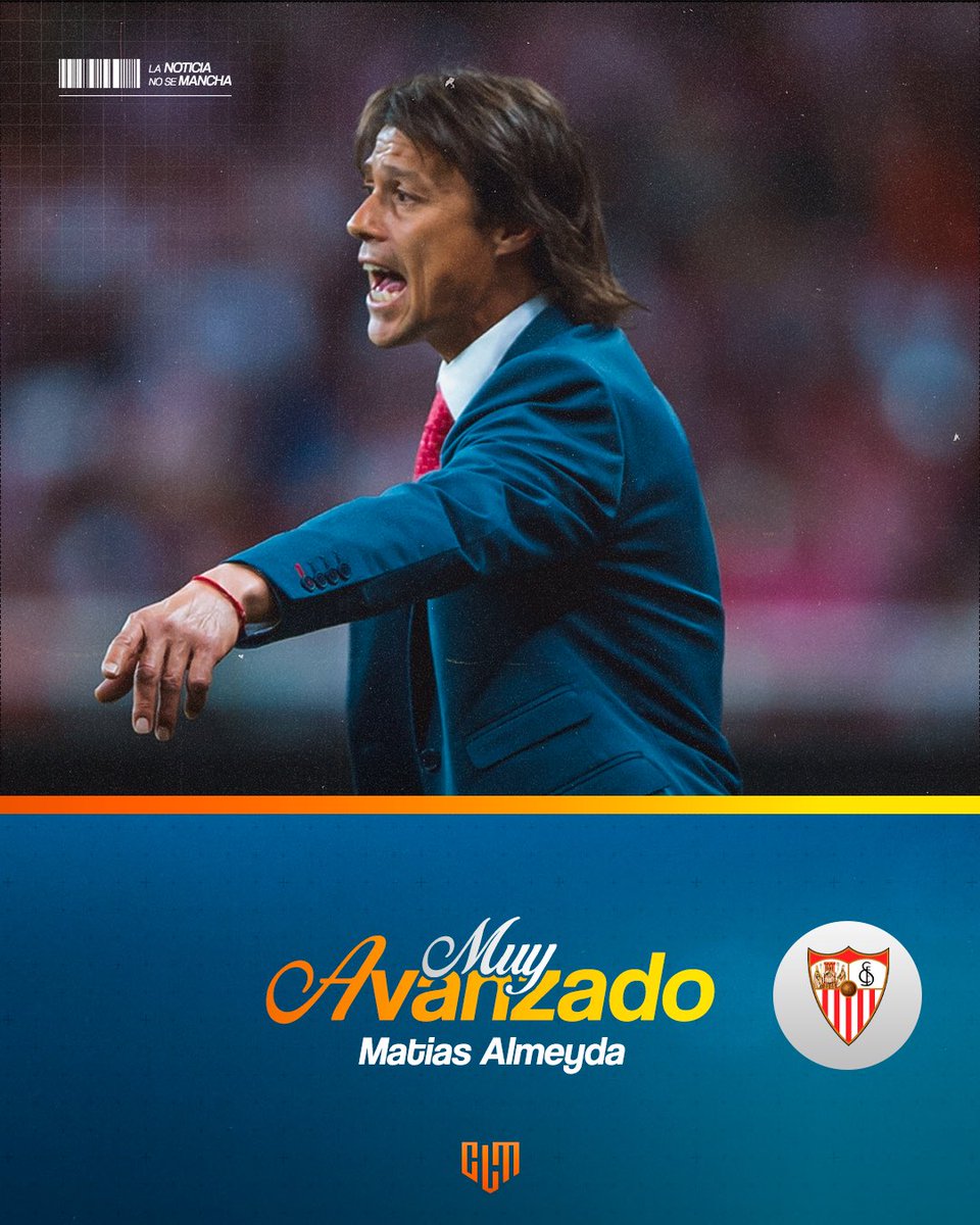🚨[EXCLUSIVO] Matías Almeyda tiene negociaciones muy avanzadas para ser el nuevo entrenador del Sevilla. 
*️⃣Las charlas fluyen de buena forma hace varios días y restan mínimos detalles para que se llegue a un acuerdo.