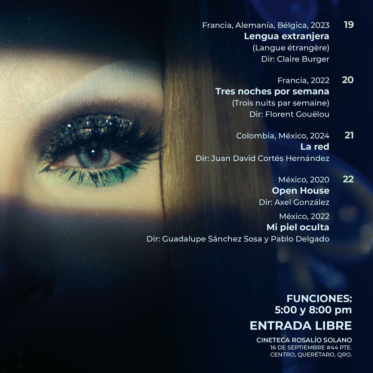 Dentro de su Jornada Cultural LGBT+, <a href="/qromunicipio/">Municipio de Querétaro</a>  invita a un ciclo de cine con una muestra de filmes queer. La cita es en la Cineteca Rosalio Solano a partir de este viernes 13. 
<a href="/DaniSalgadoMx/">Dani Salgado</a> <a href="/JosueQuino/">Josué Quino</a> <a href="/dibenja14/">Benjamin Delgado</a> <a href="/FrenteQueretano/">Frente Queretano por el DNDEL</a> <a href="/GerardoMalagn3/">Gerardo Malagón</a> <a href="/waltter_lopez/">Waltter López</a>