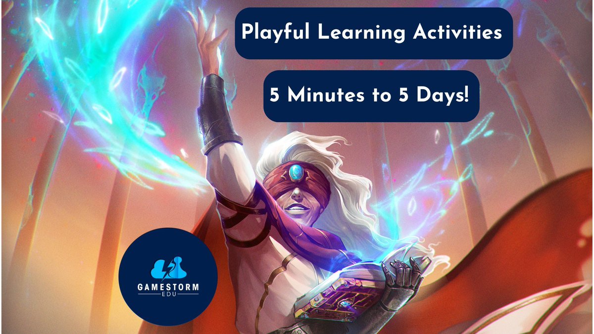 ❗ New Blog Alert ❗ - We've got playful learning activities for when you have 5 minutes or 5 days... and everything in between! Give it a read.

gamestormedu.com/2025/06/11/pla… 

#tabletop #tabletopgaming #boardgames #cardgames