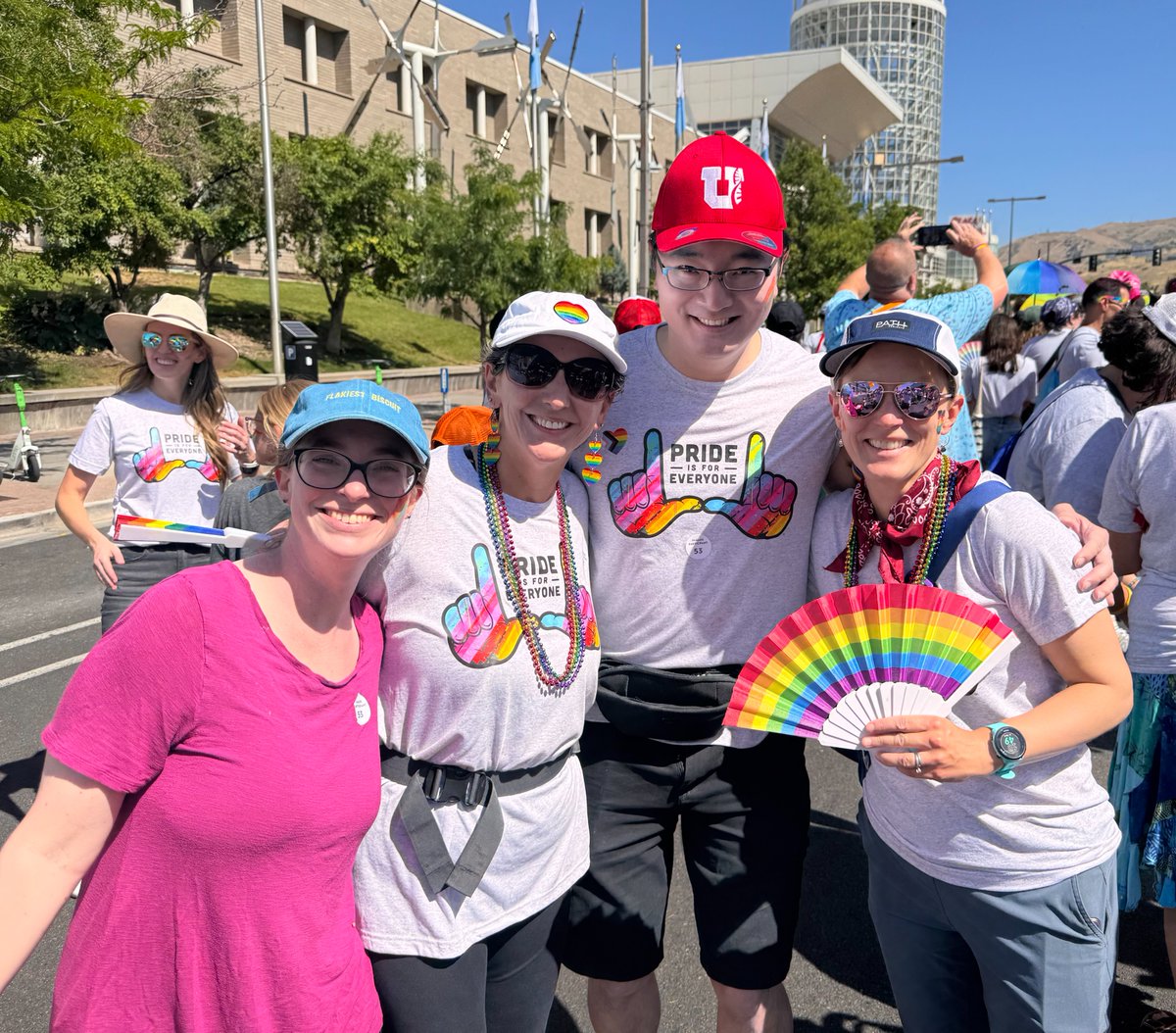 The infectious Disease division representing at the Utah Pride Parade! 🏳️‍🌈 
#infectiousdisease #infectiousdiseasedoctors #uofutahidfellowship #utah #goutes