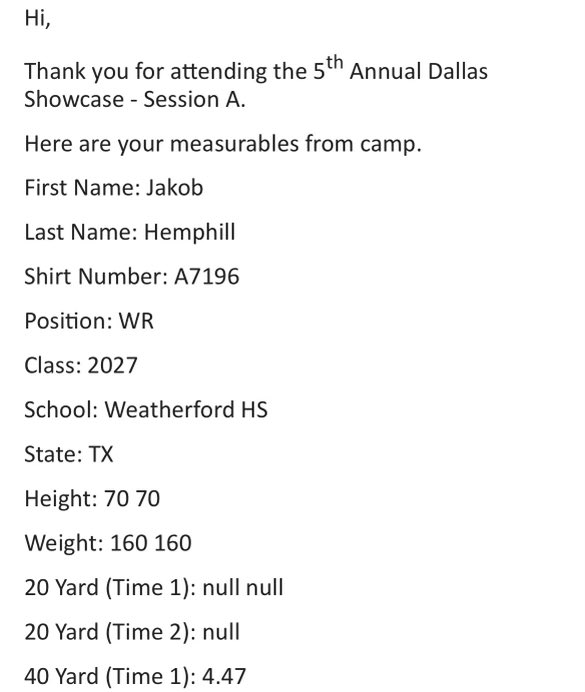 Thank you <a href="/SMUFB/">SMU Football</a> for a great time at your camp!!