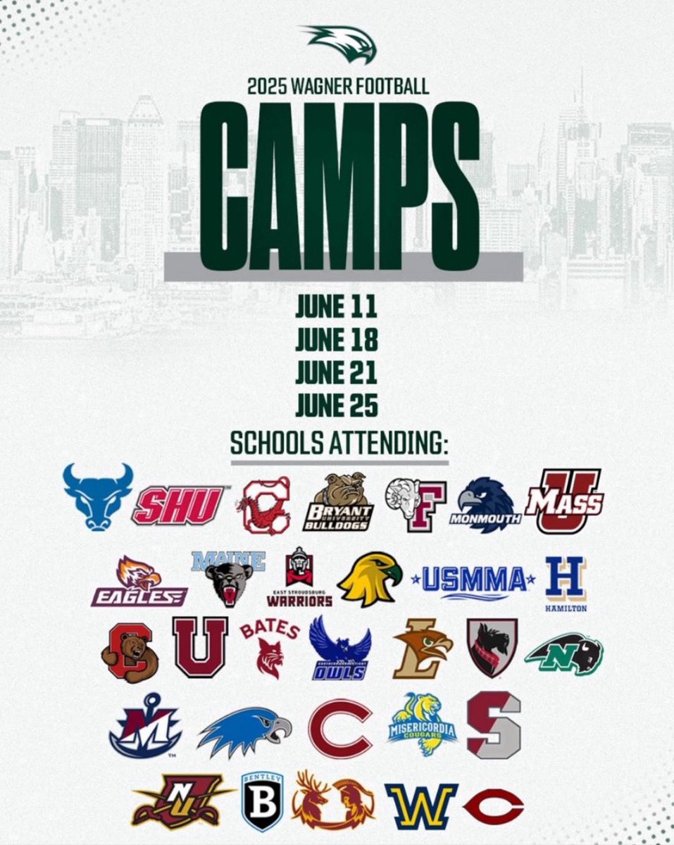 zzz2crafty's tweet image. Excited to be at the @Wagner_Football camp today to showcase my talents and connect with other coaches!