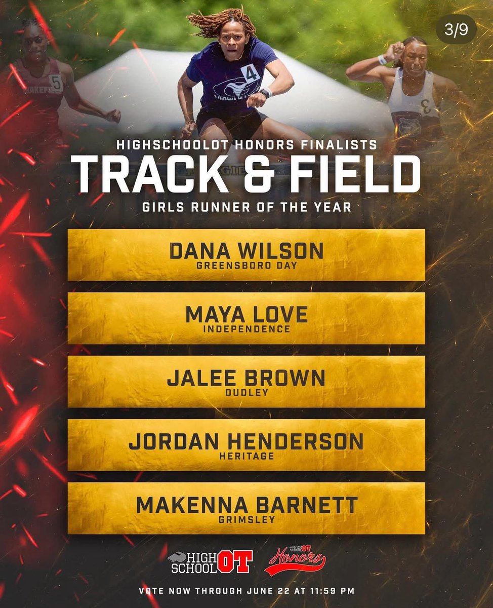 Heritage HS Sports (@husky_sports) on Twitter photo Take a look who is up for <a href="/HighSchoolOT/">HighSchoolOT</a> #HSOTHonors Girls Runner of the Year! Consider voting every day for our very own Jordan Henderson!
highschoolot.com/story/2024-202… Take a look who is up for <a href="/HighSchoolOT/">HighSchoolOT</a> #HSOTHonors Girls Runner of the Year! Consider voting every day for our very own Jordan Henderson!
highschoolot.com/story/2024-202…