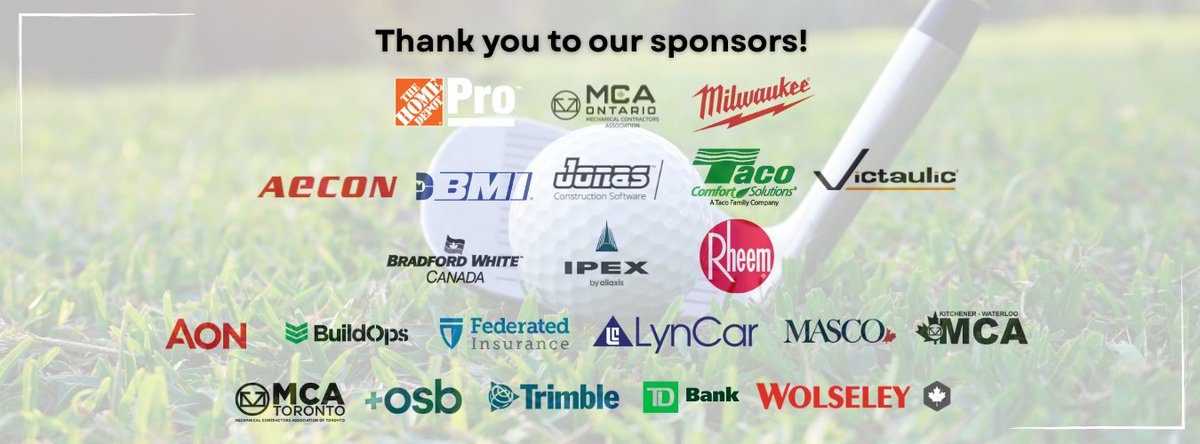 Mechanical Contractors Association of Canada (@canmechanical) on Twitter photo <a href="/CANMechanical/">Mechanical Contractors Association of Canada</a> is thankful to our sponsors for their unwavering support of the #2025CECGolfTournament
We’re proud to have such a strong group of partners behind us. Cheers to a fantastic day of golf on July 9th!
📣 P.S. 8 spots left to golf: app.eventcaddy.com/events/mca-can… <a href="/CANMechanical/">Mechanical Contractors Association of Canada</a> is thankful to our sponsors for their unwavering support of the #2025CECGolfTournament
We’re proud to have such a strong group of partners behind us. Cheers to a fantastic day of golf on July 9th!
📣 P.S. 8 spots left to golf: app.eventcaddy.com/events/mca-can…