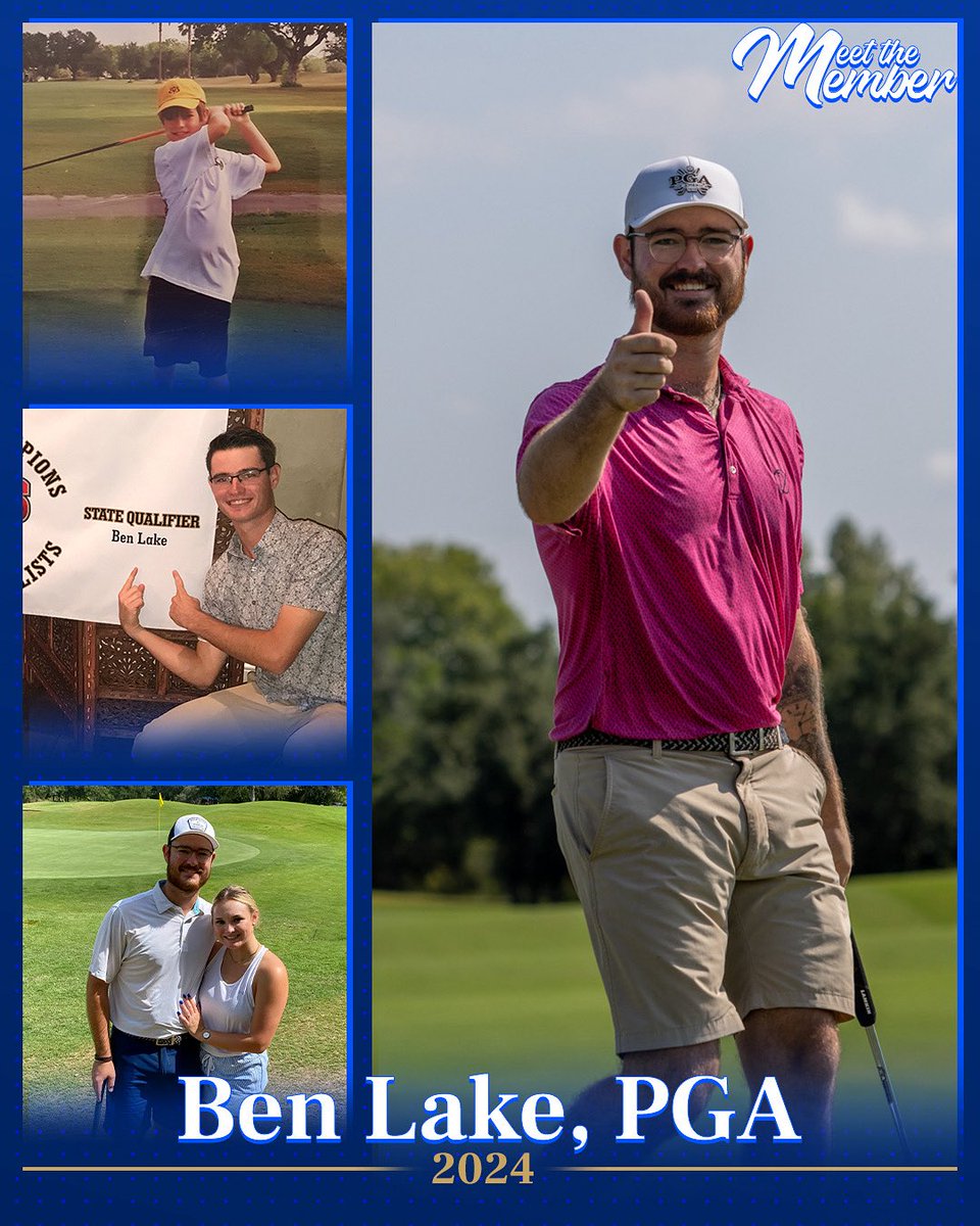 STexasPGA's tweet image. From rodeo arenas to biology labs to fairways—Ben Lake, PGA, has done it all.
PGA of America Member and Assistant Pro at Briggs Ranch Golf Club, Ben’s journey proves there’s no one path to the game we love.
Learn about Ben by clicking the link below!
bit.ly/3ZsgGVD