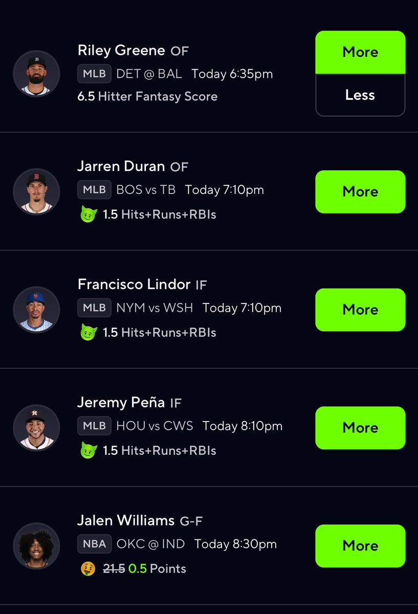 Evening slate plays are in 🔥🔥🔥 been on a heater let’s keep it going. $15 giveaway to a random person that likes,reposts, and tails.

#PrizePicks #PrizePicksMLB #prizepickswinning #MLB #Prizepickstoday #prizepicklocks