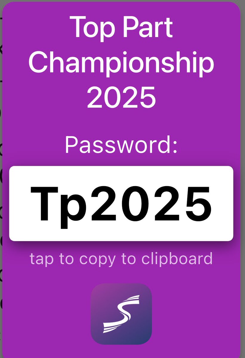 For all information on the 2025 Top Part West Coast Rally Championship log on to the Sportity App and use the log in as shown .
