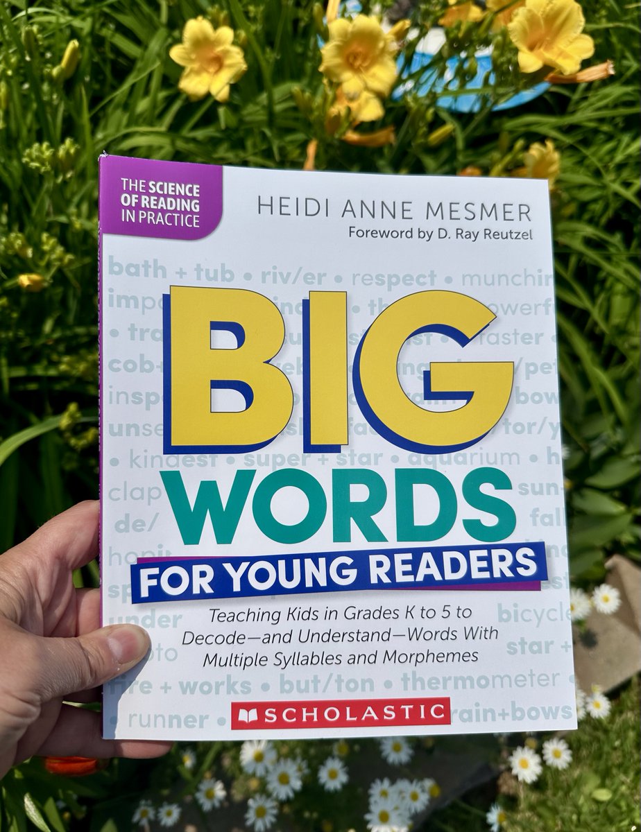 Looking for a book all about teaching students to read multisyllabic words? You won't want to miss this one!

Big Words for Young Readers by Heidi Anne Mesmer 📚

🔗 Tap the link for ALL of our phonics and decoding book recommendations! literacypodcast.com/blog/5-of-our-…