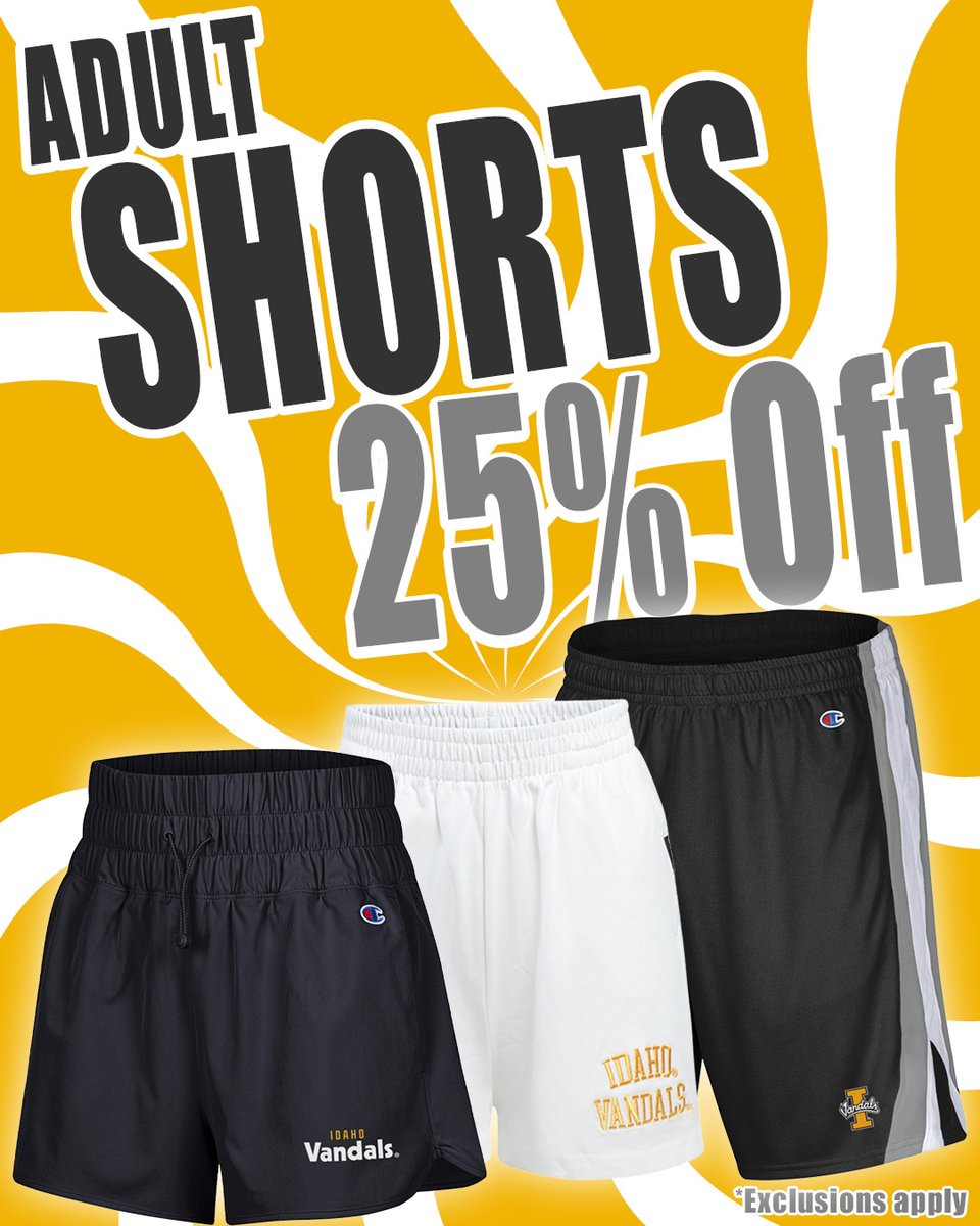 Get ready for summer with adult Vandal shorts for 25% off! Find your new summer favorites for less in-store or online: bit.ly/3vyvx4o ☀️