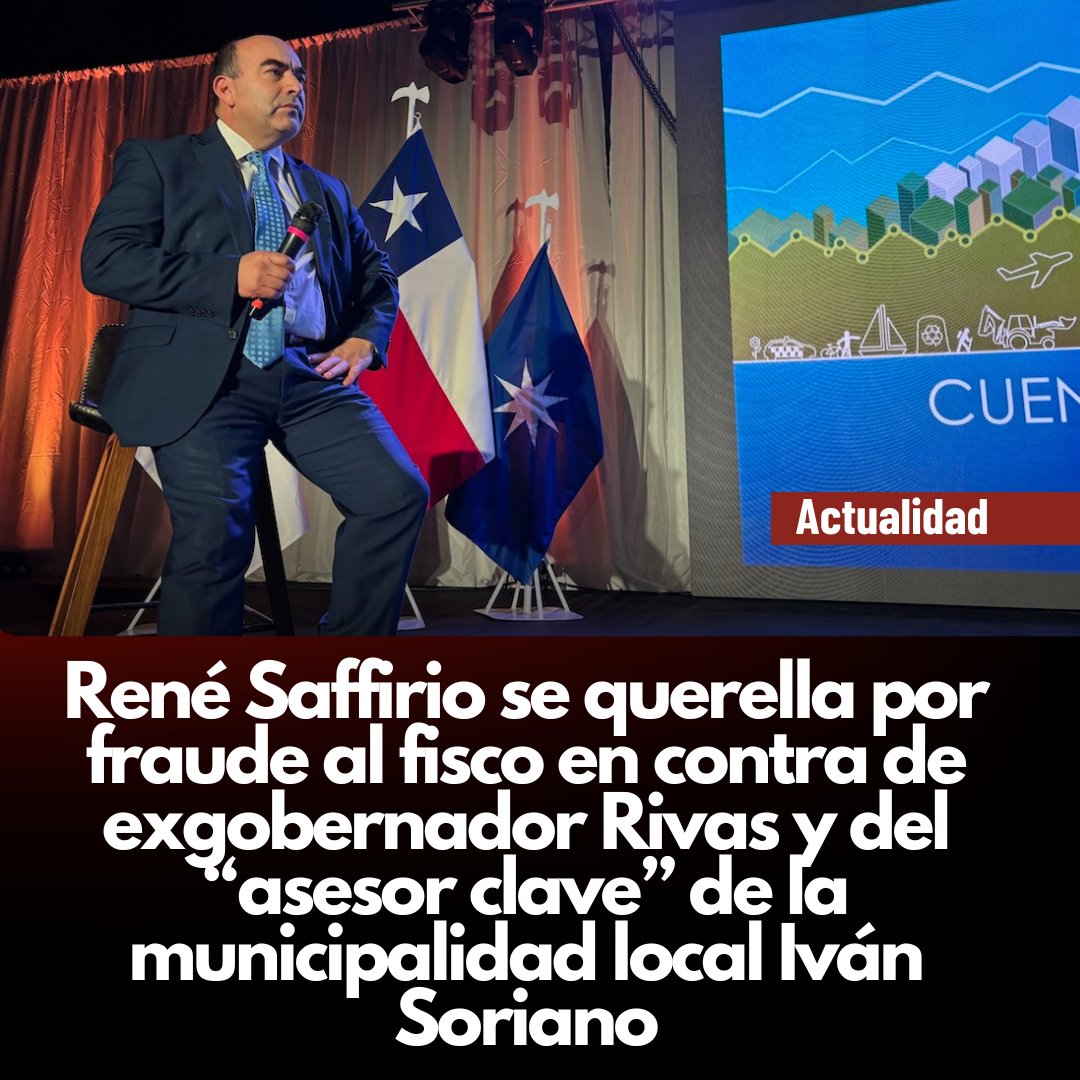 La voz de Pucon (@lavozdepucon) on Twitter photo René Saffirio se querella por fraude al fisco en contra de exgobernador Rivas y del “asesor clave” de la municipalidad local Iván Soriano #Pucón <a href="/municipiopucon/">Municipalidad de Pucón</a> <a href="/renesaffirio/">René Saffirio</a>
lavozdepucon.cl/2025/06/11/ren… René Saffirio se querella por fraude al fisco en contra de exgobernador Rivas y del “asesor clave” de la municipalidad local Iván Soriano #Pucón <a href="/municipiopucon/">Municipalidad de Pucón</a> <a href="/renesaffirio/">René Saffirio</a>
lavozdepucon.cl/2025/06/11/ren…