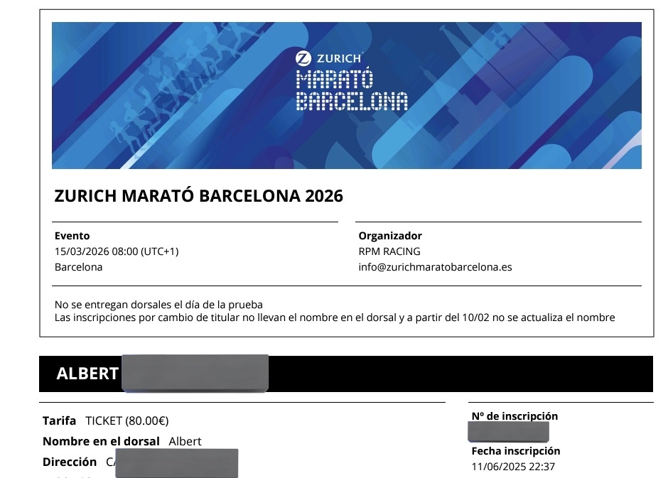 Me acaba de llegar este correo de mi padre. Estamos dentro 🥹