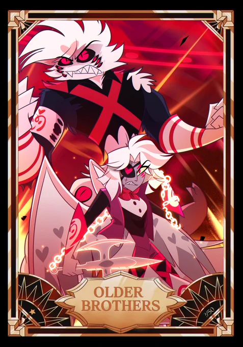 Bagett and Azucena #HazbinHotel #HazbinHotelFanart #HazbinHotelVaggie #HazbinHotelAngelDust #Spidermoth #AngelxVaggie #HazbinHotelCards