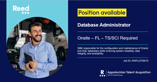 appalachianjobs's tweet image. We are on the lookout for a talented Database Administrator with stellar Oracle and SQL database engineering with systems administration experience to join our IT team! 💻🔧Schedule a time to chat! #DatabaseAdministrator #OracleSQL #ITCareer tinyurl.com/287r8dwg