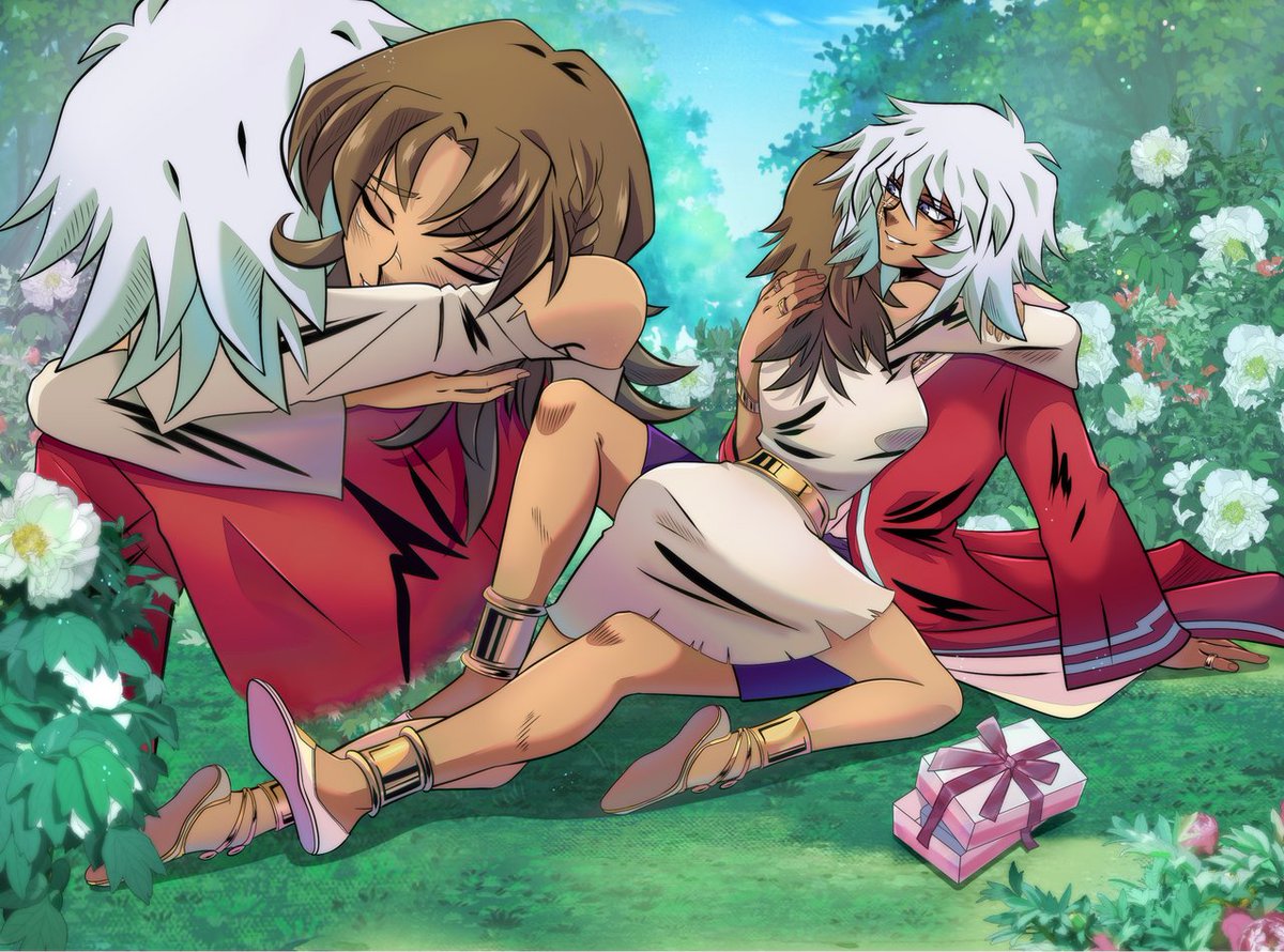 YCH] - Beyond Words - AL x Thief King Bakura --- Finished commission for  @_fluffhead. If you would like a slot please comment here or on DeviantArt:  https://t.co/A2QV1SccCW --- #yugioh #bakura #ych #, image size:1200x890