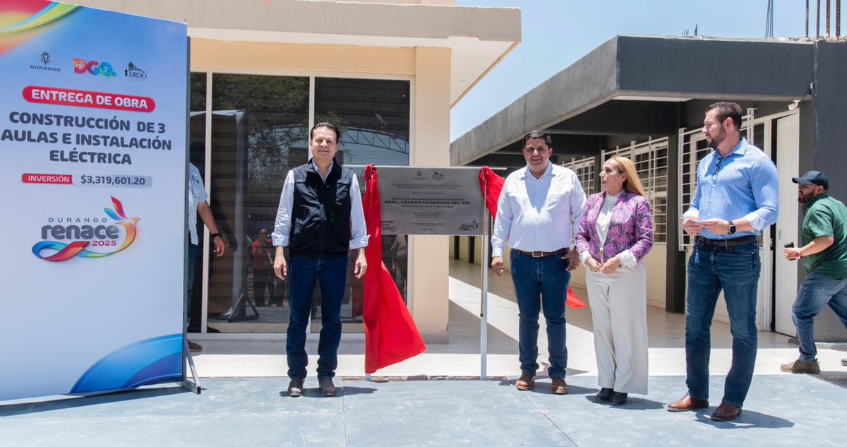 Al Tiempo Noticias (@altiempodgo) on Twitter photo ⭕️ <a href="/EVillegasV/">Esteban Villegas V.</a> y <a href="/HomeroMartinezC/">Homero Martínez Cabrera</a> cumplen con estudiantes de #Lerdo: entregan aulas, biblioteca e infraestructura moderna en el #IESEN
altiemponoticias.com/2025/06/11/est… ⭕️ <a href="/EVillegasV/">Esteban Villegas V.</a> y <a href="/HomeroMartinezC/">Homero Martínez Cabrera</a> cumplen con estudiantes de #Lerdo: entregan aulas, biblioteca e infraestructura moderna en el #IESEN
altiemponoticias.com/2025/06/11/est…