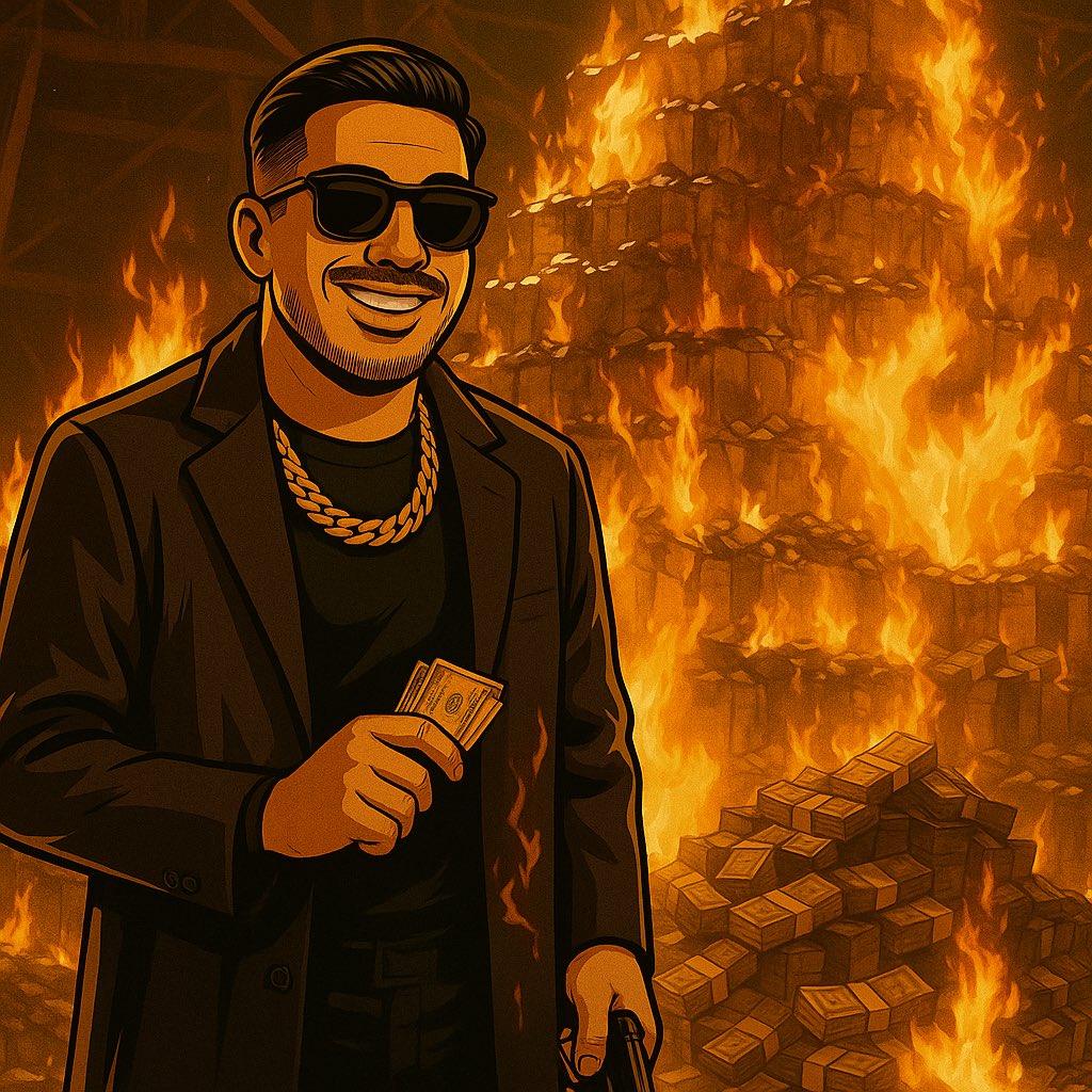 GuapoCoins's tweet photo. Guapo doesn’t chase money.
He sets fire to everything fake and builds his own empire.
🔥 Zero tax
🔥 No games
🔥 Built different
Buy Guapo Coin:
https://t.co/ozpnLPa8gT
#GuapoCoin #MemeCoin #Altcoin #CryptoWithStyle #NoCapJustCoin https://t.co/B50mXYCgmV