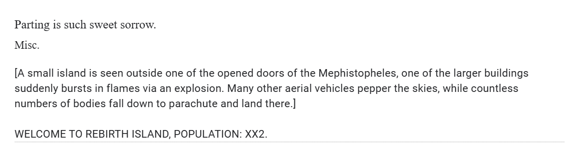 Yi Sang somberly stares down at the island lit aflame, and swallows.

"Dante... while it is not uncommon for us to navigate through rather violent environments, this appears to be no more than a warzone. Has the Guide approved of the retrieval of this particular Golden Bough...?"