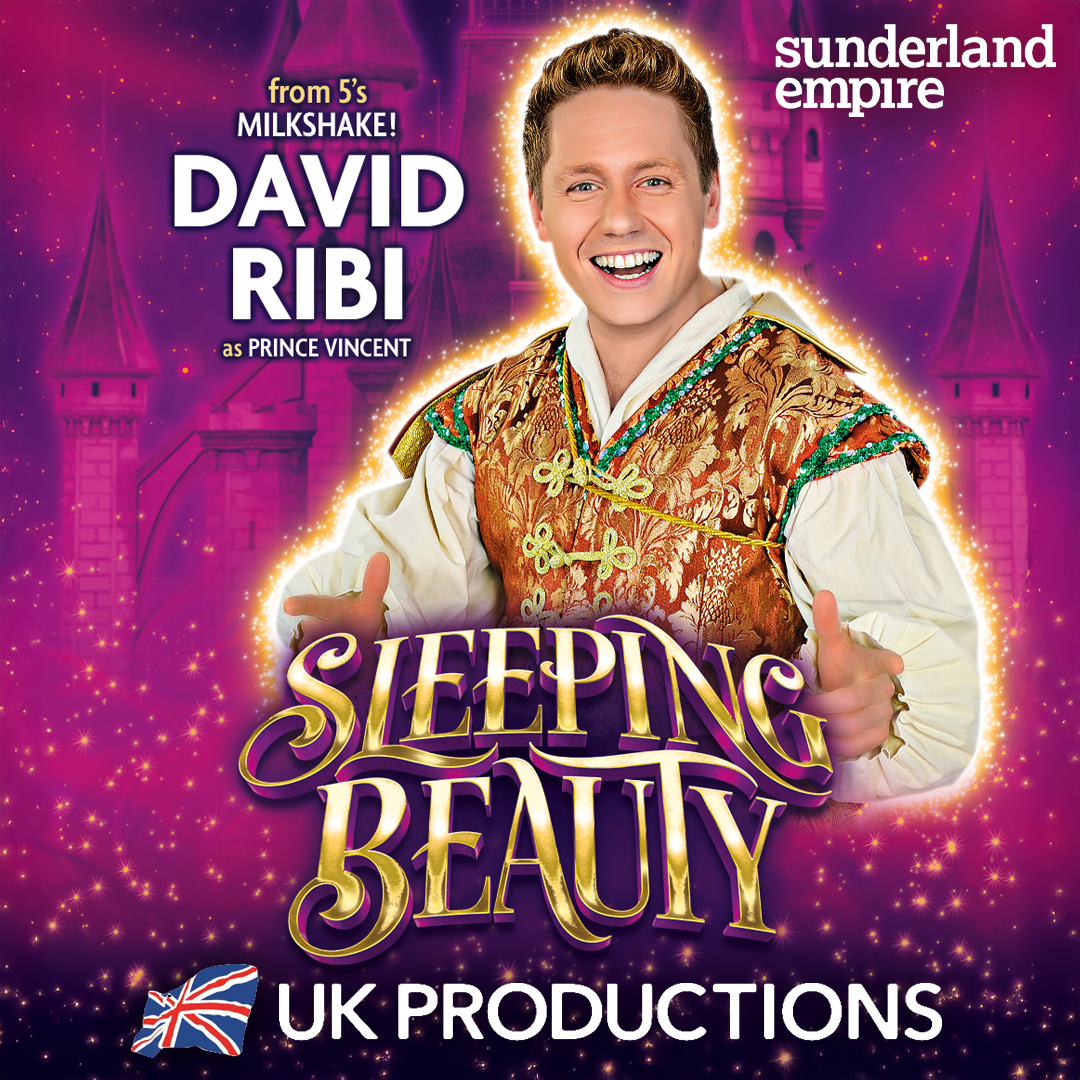 👑 CASTING NEWS: David Ribi (from 5's Milkshake!) joins Sleeping Beauty in Sunderland as PRINCE VINCENT! 🎭✨
Catch him at the Empire Theatre this panto season—it’s going to be royally fun! 🎟️