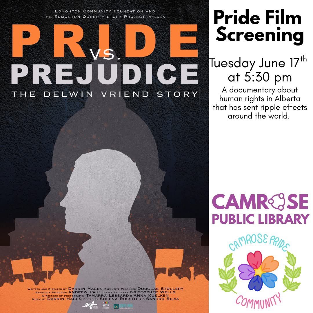 Just in time for Pride! 

Join us at the <a href="/CamroseLibrary/">Camrose Library</a> for this special film screening.