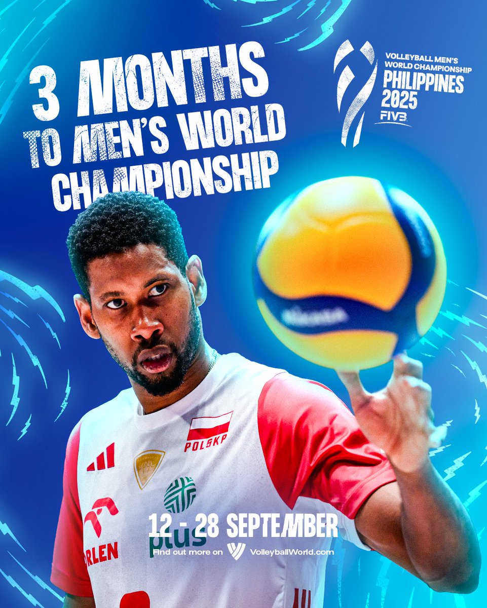 📅 3 MONTHS.

📍 One destination.

✨ One dream.

The Men’s Volleyball World Championship in the Philippines 🇵🇭 is coming. Are you ready? 🔥

🏐 #volleyball #Philippines2025 #MensWCH