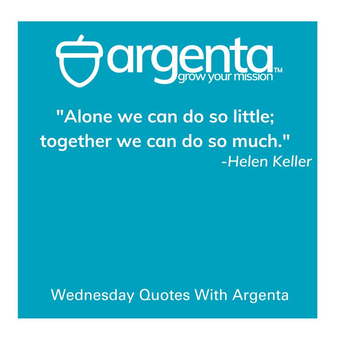 argentasoftware's tweet photo. One person cannot bear the brunt of the world's problems. Coming together for a common goal is how we create change and solutions! Come together with your community to be the change you want to see. https://t.co/ZWuqcdxNjv