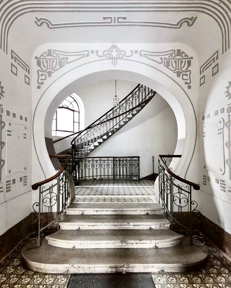 Interior of the building at Billrothstraße, Vienna.