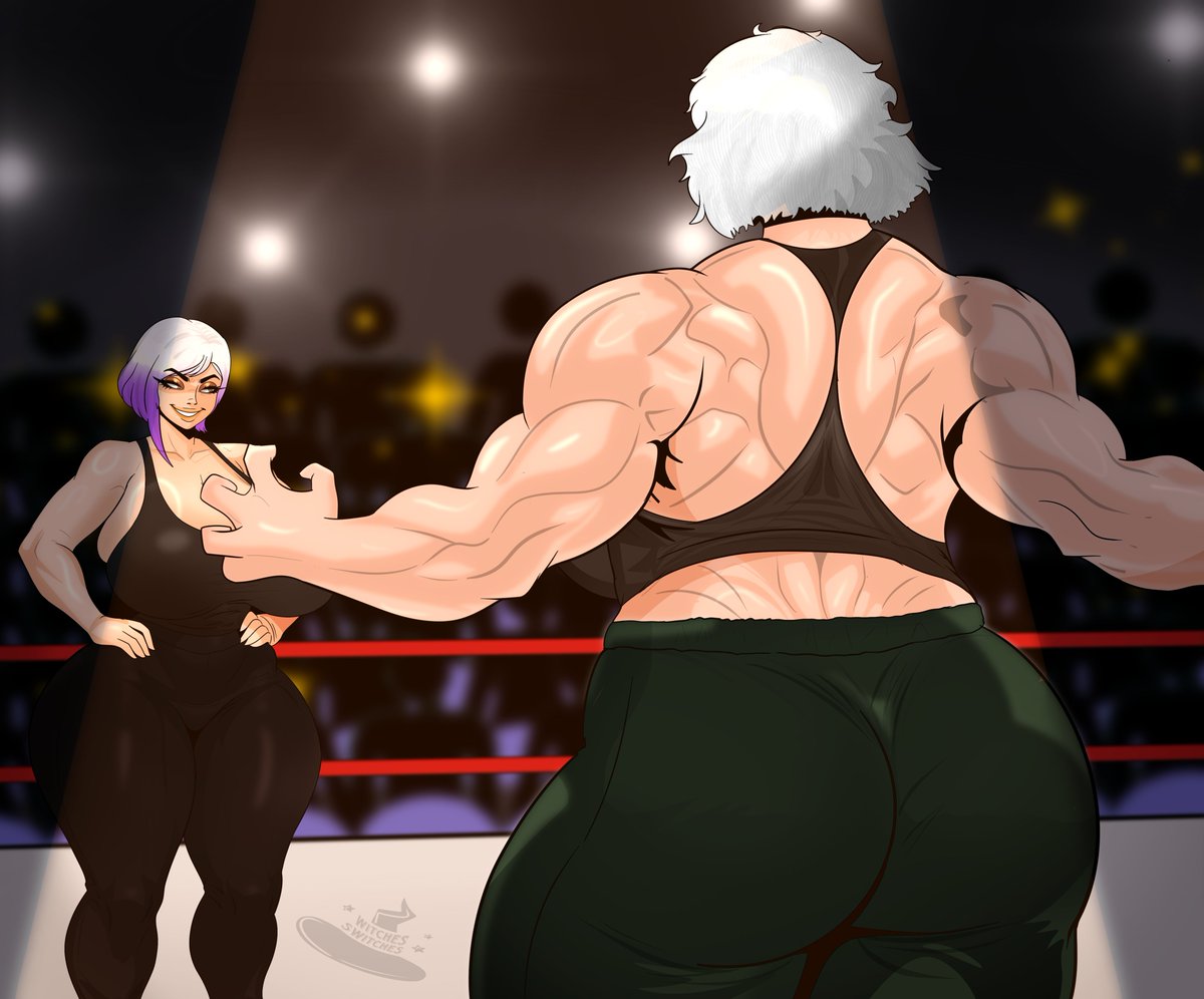 WitchesSwitches♡🏳️⚧️♡ COMMS OPEN (@witchesswitches) on Twitter photo New commission work for <a href="/ZeroPointGh0st/">Captain Wren 🔞 (DMs OPEN)</a> !!
Their MASSIVE Gal and her tiny wife! 
Looks like a fair fight to me!
Had a ton of fun with the back muscles!
Hope ya enjoy! New commission work for <a href="/ZeroPointGh0st/">Captain Wren 🔞 (DMs OPEN)</a> !!
Their MASSIVE Gal and her tiny wife! 
Looks like a fair fight to me!
Had a ton of fun with the back muscles!
Hope ya enjoy!