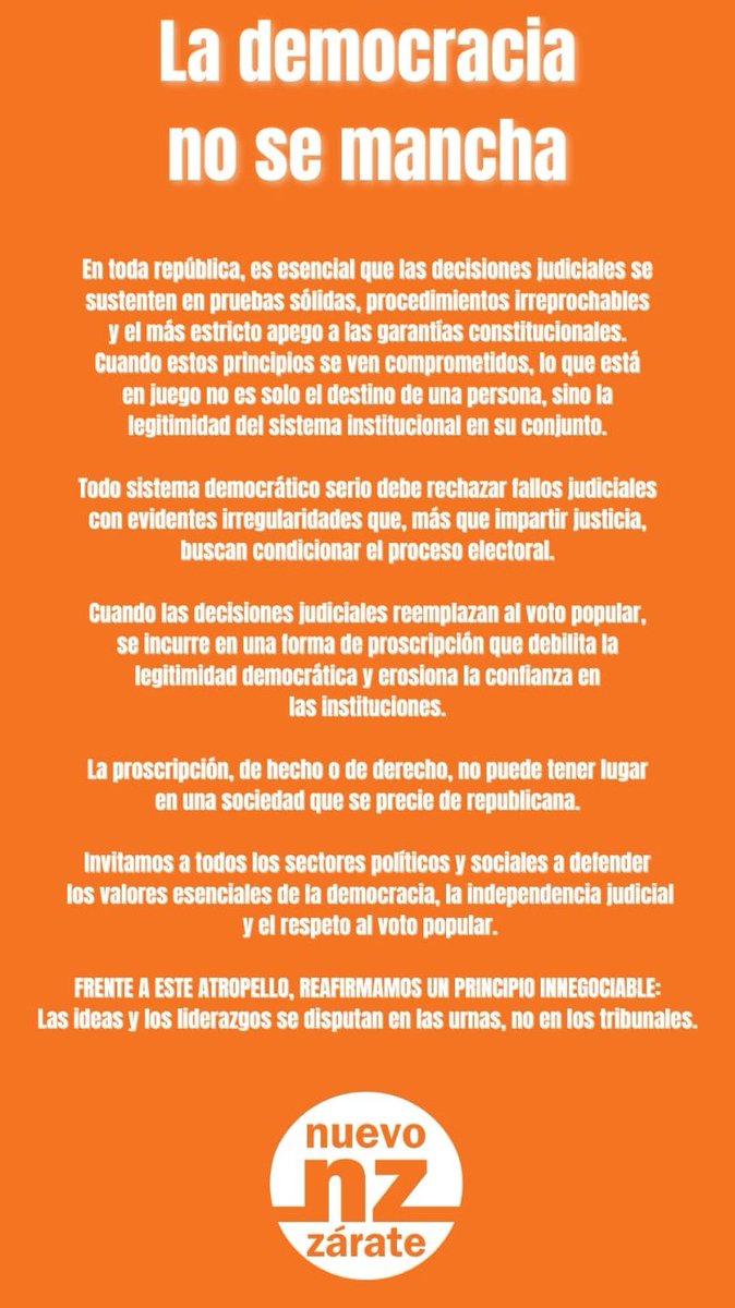 La democracia no se mancha