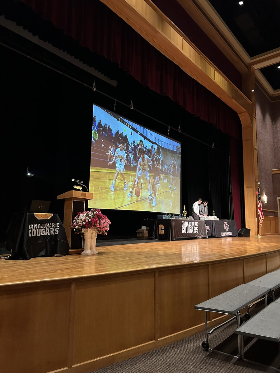 Almost time for the Canajoharie-Fort Plain Varsity Sports Awards to start!