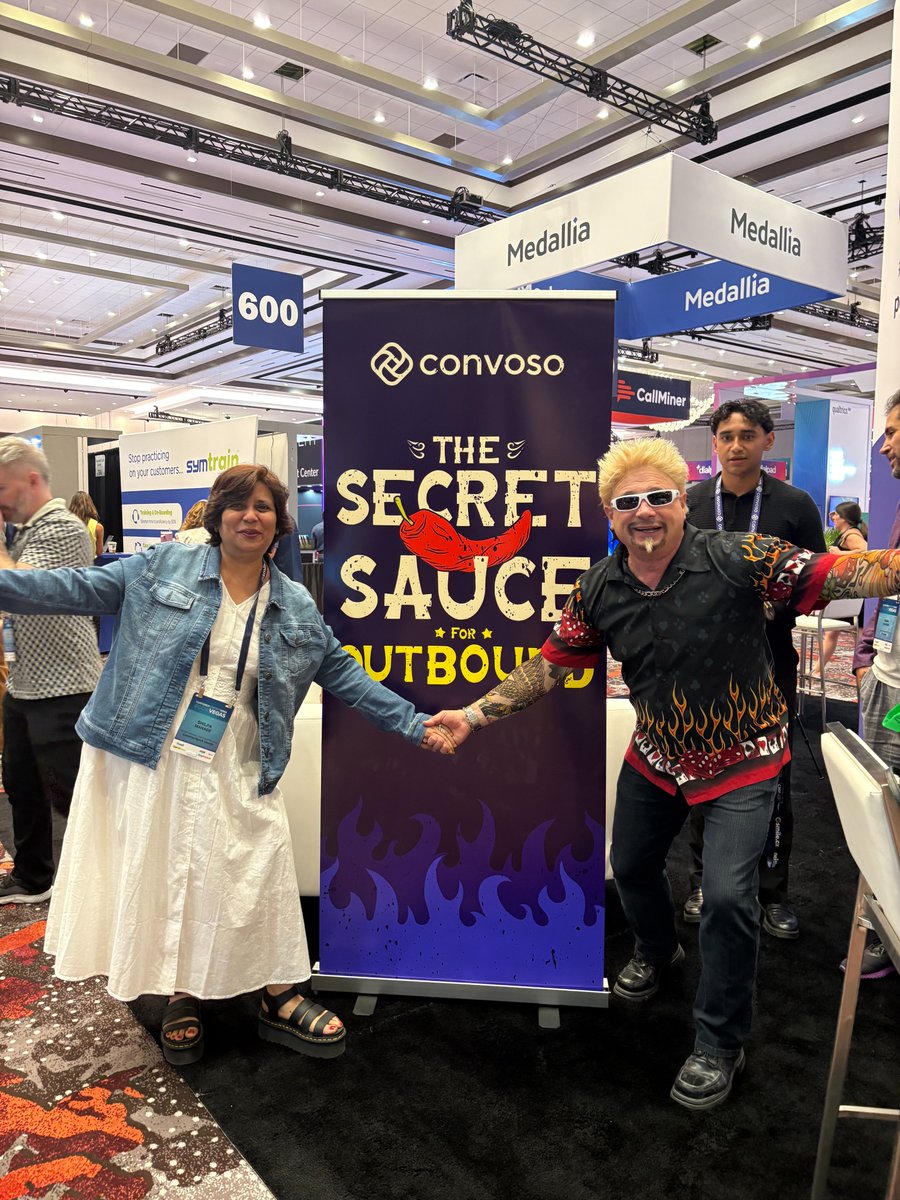 We are live at #CCWVegas Booth 738! Snap a pic with Guy Fieri 😉 and taste Convoso’s secret sauce for outbound success.

#Convoso #Networking  #OutboundSuccess #CustomerContactWeek #CCW2025