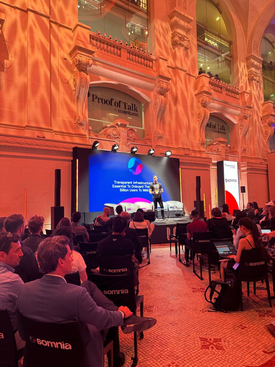 Somnia - a Fully Onchain World (@somnia_network) on Twitter photo Our founder <a href="/0xPaulThomas/">Paul Thomas</a> took the stage at <a href="/proofoftalk/">Proof of Talk</a> today and shared Somnia's vision for bringing gaming and entertainment onchain!
Next up is <a href="/EthCC/">EthCC - Ethereum Community Conference</a>, where Paul will be delivering another keynote speech! Our founder <a href="/0xPaulThomas/">Paul Thomas</a> took the stage at <a href="/proofoftalk/">Proof of Talk</a> today and shared Somnia's vision for bringing gaming and entertainment onchain!
Next up is <a href="/EthCC/">EthCC - Ethereum Community Conference</a>, where Paul will be delivering another keynote speech!