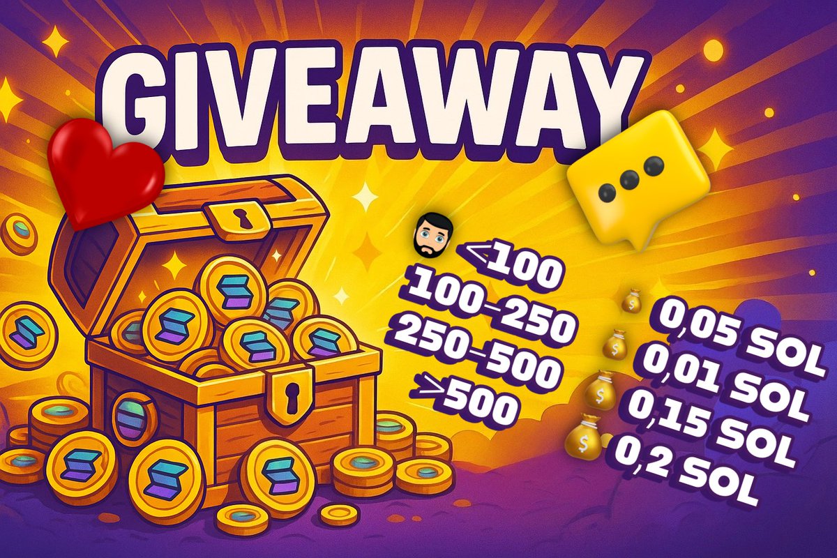 🚨 𝑷𝑹𝑶𝑮𝑹𝑬𝑺𝑺𝑰𝑽𝑬 $SOL #GIVEAWAY 🚨
The more people join, the bigger the prize 💰🔥

To enter:
❤️ Like
🔁 Retweet
👣 Follow <a href="/cryptobloushka/">💸cryptobloushka🌒🐝</a> 
👥 Tag 3 friends in the comments

⏳ Winner in 72h
Think we can hit 500+ participants? 👀👇 

#Solana #Web3 #Crypto #GiveawayAlert