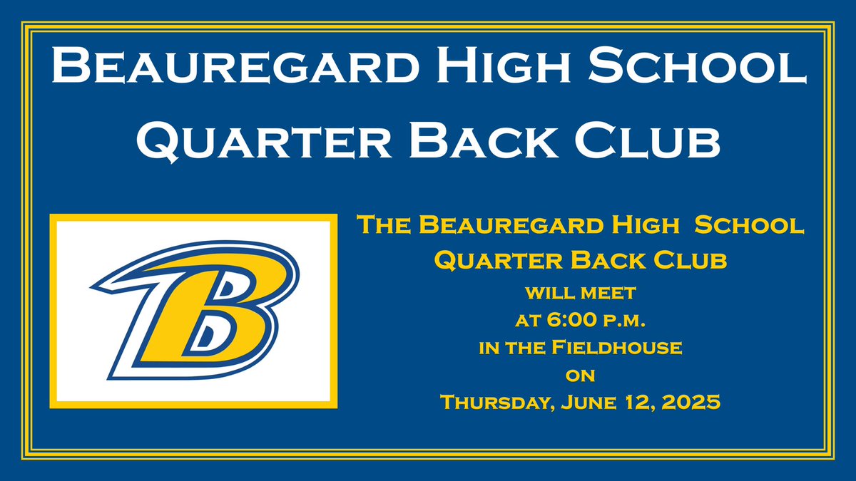 Beauregard_HS_Football_Official (@bghs_football_1) on Twitter photo 