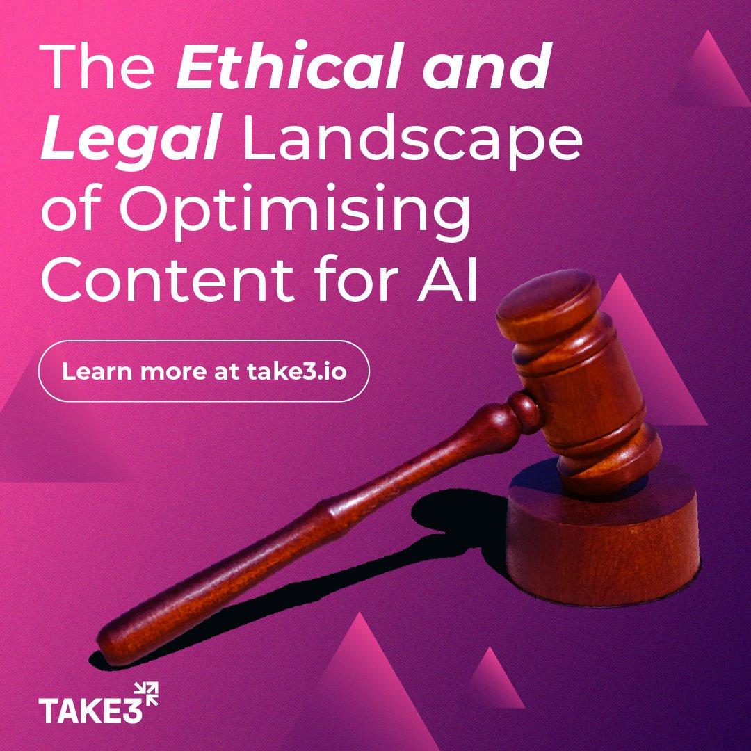 Where’s the line between optimisation and ethics when it comes to AI training? 🤖

We break down the legal &amp; ethical risks of optimising your content for LLMs and what Web3 brands need to know.

Read more 👉 take3.io/the-ethical-an…

#AIContent #Web3Marketing #AIEthics #LLM #Take3
