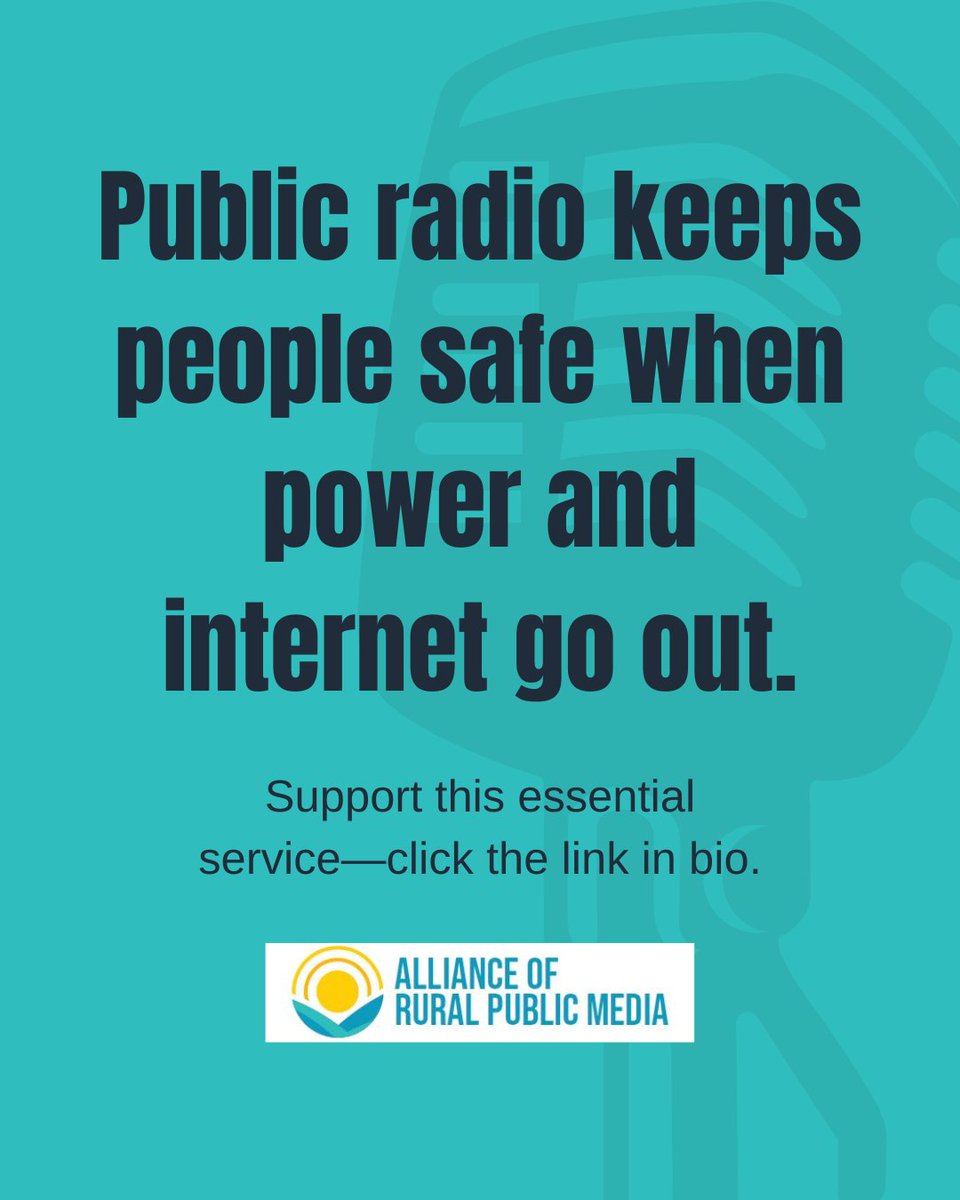 When everything else fails, radio doesn’t.

Support the system that keeps people informed and safe.

📻 Time is running out to contact your lawmakers. Click the link in our bio to act now.